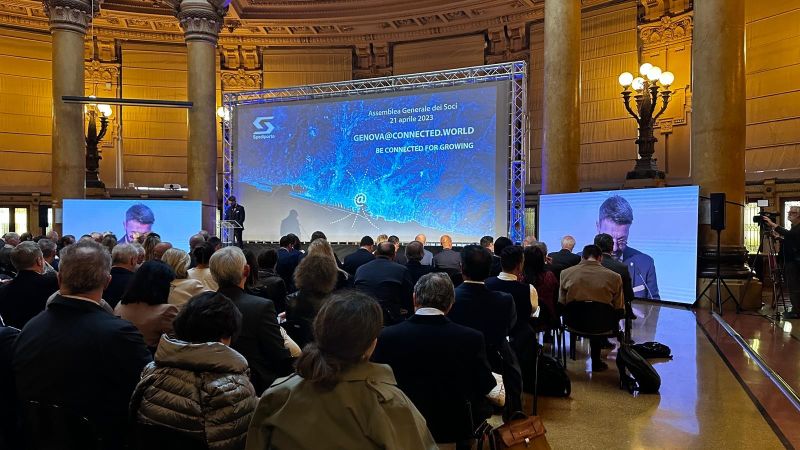 la platea di genova@connected.world alla sala delle grida